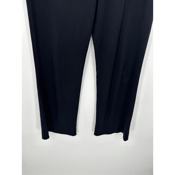 Exclusively Misook Black Acrylic Stretch Elastic Waist Pants Loose Fit Women S - Picture 3 of 6